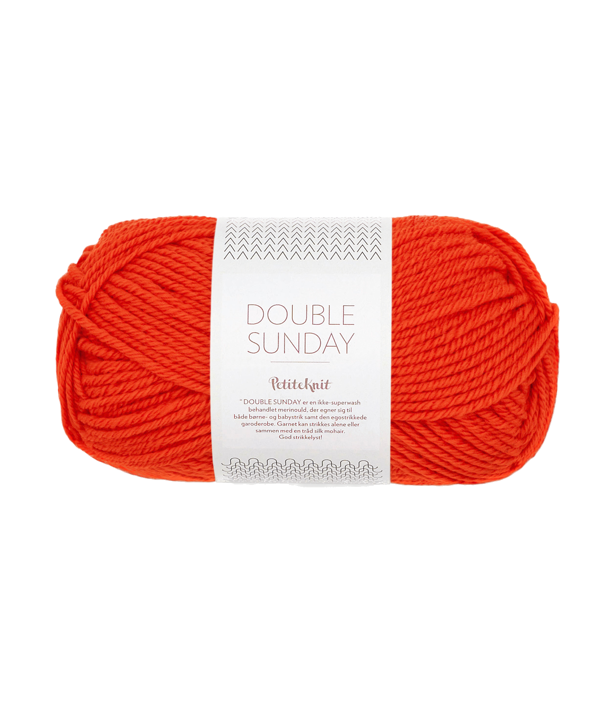 Petiteknit Double Sunday - That Orange Feeling 3819 Garnnøste av typen Petiteknit Double Sunday fra Sandnes garn i fargen That Orange Feeling