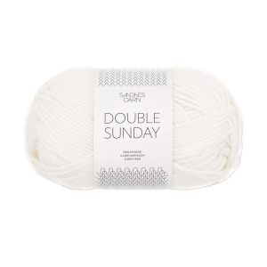 Garnnøste av typen Double Sunday fra Sandnes garn i fargen Hvit
