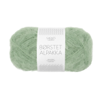 Garnnøste av typen Børstet Alpakka fra Sandnes garn i fargen Pistasj Is