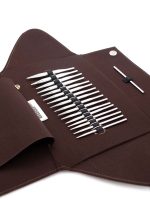 Addi Clicksett Lace i brunt etui