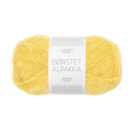 Børstet Alpakka Solgul 2016