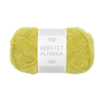 Børstet Alpakka Sunny Lime 9825