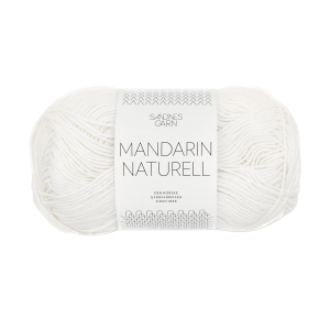 Garnnøste av typen Mandarin Naturell fra Sandnes garn i fargen Hvit