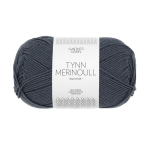 Tynn Merinoull - Gråblå 6071