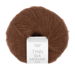 Tynn Silk Mohair Sjokolade 3073