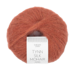 Tynn Silk Mohair Lys Kobberbrun 3535