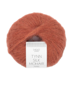 Tynn Silk Mohair Lys Kobberbrun 3535