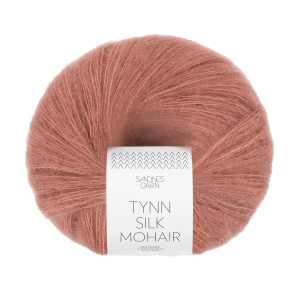 Tynn Silk Mohair - Støvet Plommerosa 3553