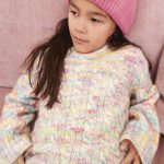Bonnie sweater Junior (Sunday + Tynn Slik Mohair Print), Strikkepakke