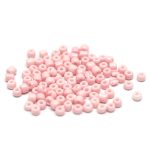 Rosa Glassperler, 3mm
