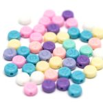 Bokstavperler, Runde og flate, Pastellfarger