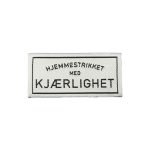 Symerke "Hjemmestrikket med kjærelighet"