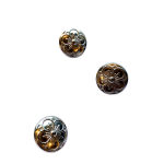 Tinnknapp, 15mm, "MØRE", lys