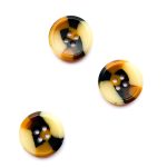 Knapp, 18mm beige/brun