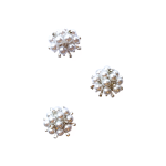 Perleknapp m/strass,20mm BLING