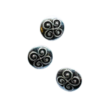 Tinnknapp, 21mm, "Brynhild", Mørk