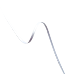 Satengbånd, 3mm, Hvit