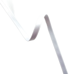 Satengbånd, 6mm, Hvit