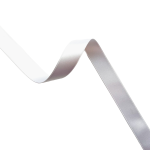 Satengbånd, 16mm, Hvit