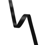 Satengbånd,  25mm, Sort/Svart