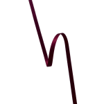 Satengbånd,  6mm, Vinrød