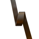 Satengbånd,  25mm, Brun