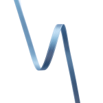 Satengbånd,  6mm, Lys Blå