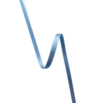 Satengbånd,  3mm, Lys Blå