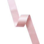 Satengbånd, 25mm, Lys Rosa
