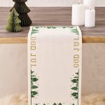 Broderipakke - Løper 28x64 cm "Grønne hus"