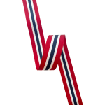 Norske flaggbånd, 25mm