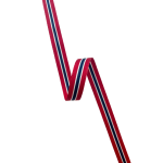 Norske flaggbånd, 12mm