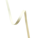 Satengbånd, 10mm, Naturhvit