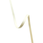 Satengbånd, 6mm, Naturhvit