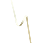 Satengbånd, 3mm, Naturhvit