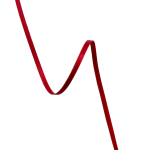 Satengbånd, 6mm, Rød