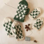 Christmas Tree Mittens, Strikkepakke