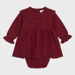 Rød kjole med body "Klara"