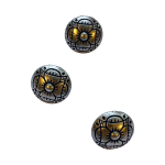 Tinnknapp, 15mm "4-kløver"/"ULVIK"