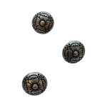 Tinnknapp, 19mm, 4-kløver/"ULVIK"