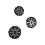 Tinnknapp, 22 mm, 8-blad/"MYKLE"