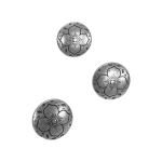 Tinnknapp, 15 mm "ROSENDAL"