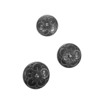 Tinnknapp, 20mm, "MØRE" mørk