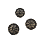 Tinnknapp, 20 mm, 8-blad/ "STJERNE"