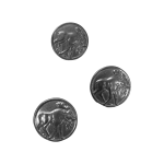 Tinnknapp, 22 mm "ELG"