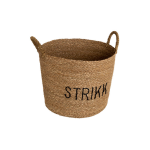 Flettet kurv med håndtak "Strikk"