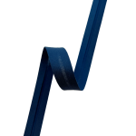 Skråbånd i bomull, 20mm, mørk blå