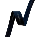 Skråbånd i bomull, 20mm, marineblå