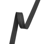 Skråbånd i bomull, 20mm, mørk grå