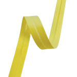 Skråbånd i bomull, 20mm, lys gul